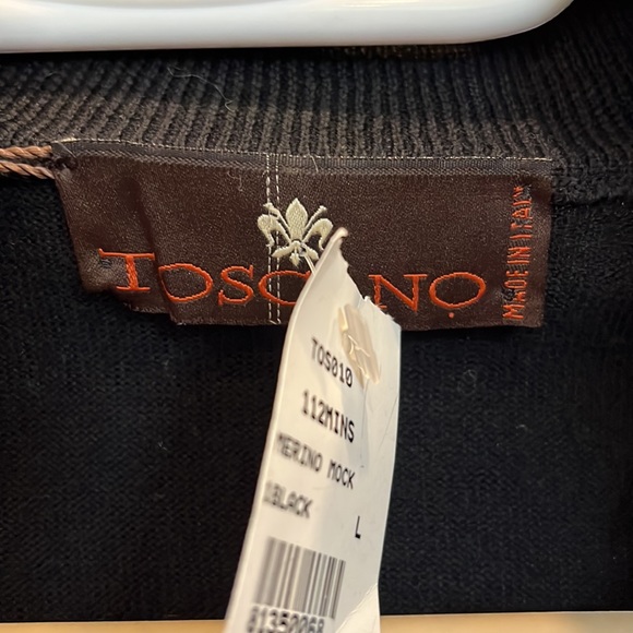 Toscano Quarter Zip Sweater, Men’s L, NWT - Picture 5 of 6